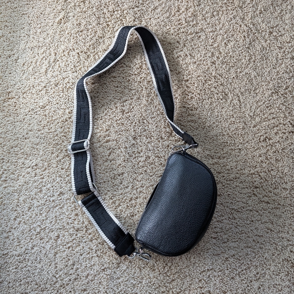 AdelLeather Black Leather Crossbody Bag new (from ETSY)